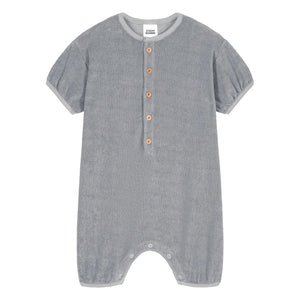Studio Bohème - Mono corto de felpa de algodón orgánico Bebecito | Gris
