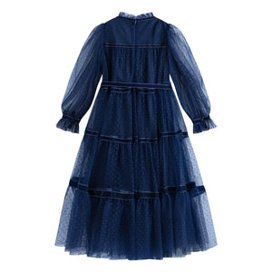 C'era Una Volta - Vestido de tul Valentina | Azul marino