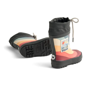 Wheat - Botas de agua Thermo Print | Negro