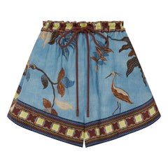Alémais - Pantalones cortos Georgie de lino | Azul
