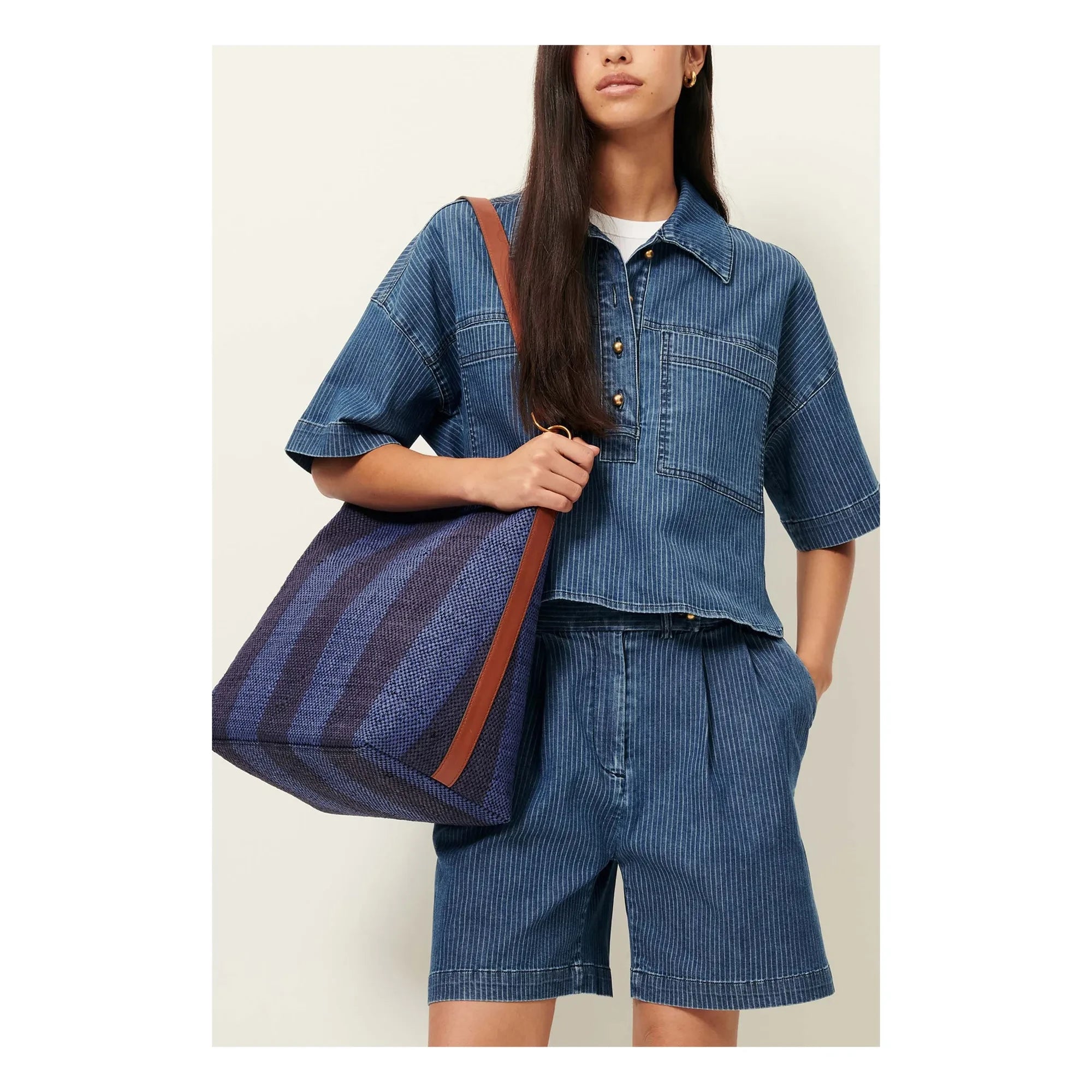 Sessùn - Camisa de rayas Newport | Azul