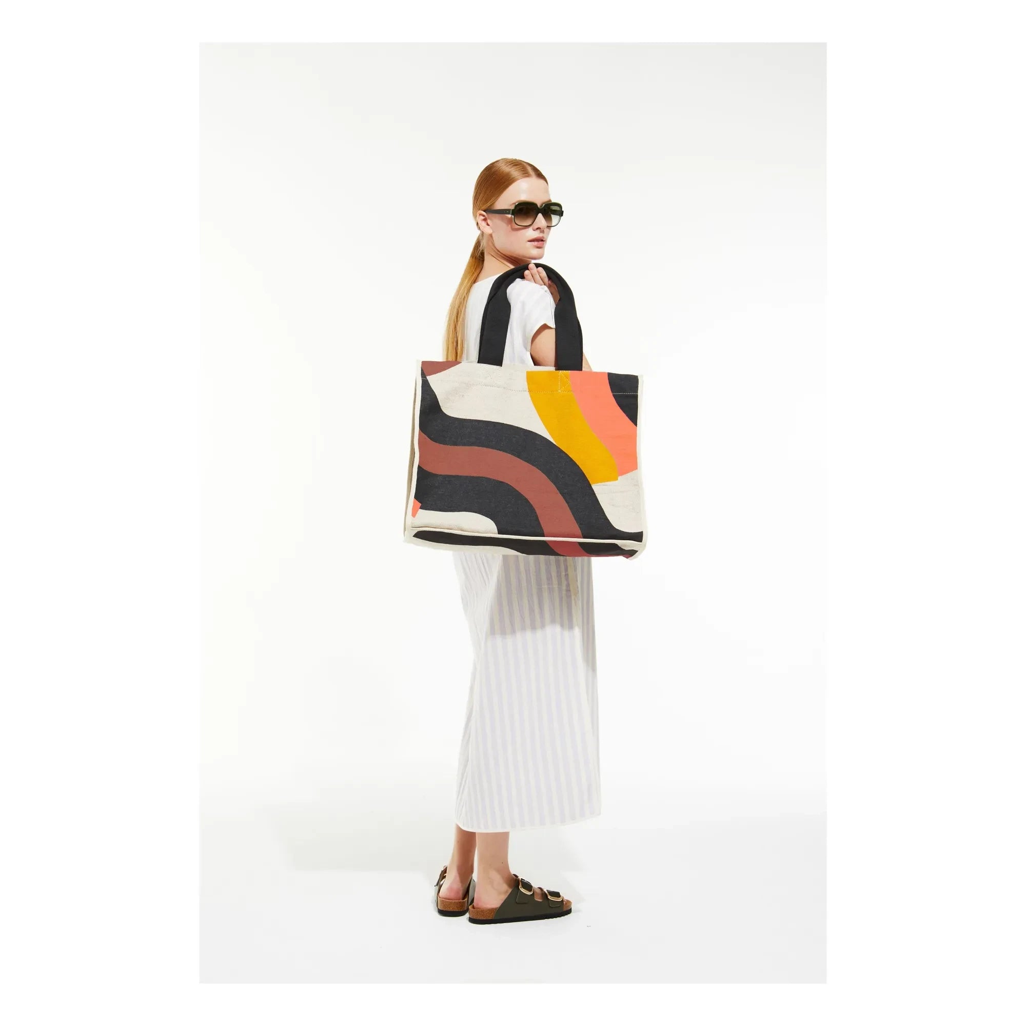 Mapoésie - Bolsa de playa Barth | Naranja