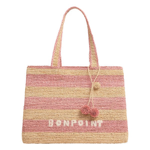 Bonpoint - Bolso de rafia a rayas Esma | Natural