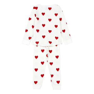 Petit Bateau - Pijama de algodón orgánico Mison | Blanco