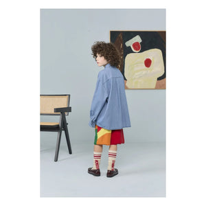 The Animals Observatory - Wolf Denim Shirt | Blue