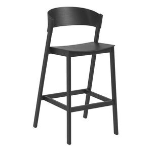 Muuto - Taburete de bar de roble | Negro