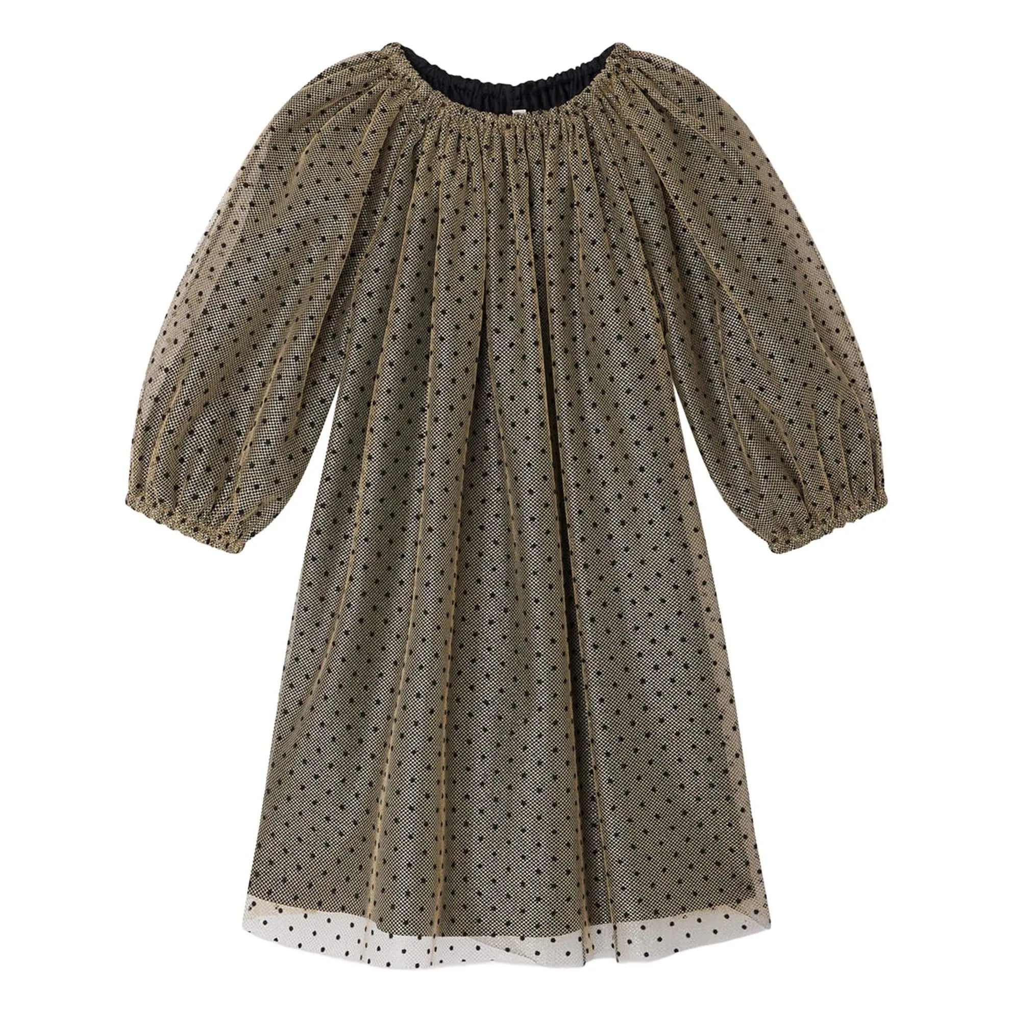 Bonpoint - Vestido Just Tulle Flocke | Or