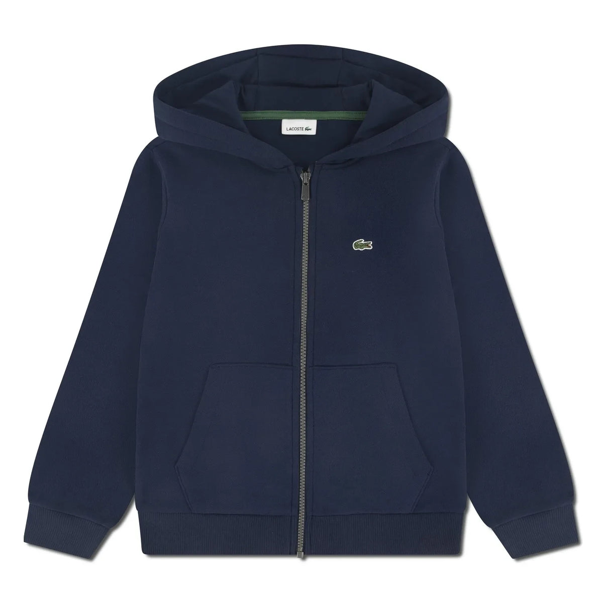 Lacoste - Sudadera con Capucha y Cremallera con Logotipo | Azul Marino