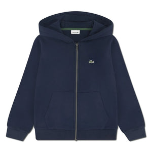 Lacoste - Logolu Fermuarlı Kapüşonlu Sweatshirt | Lacivert