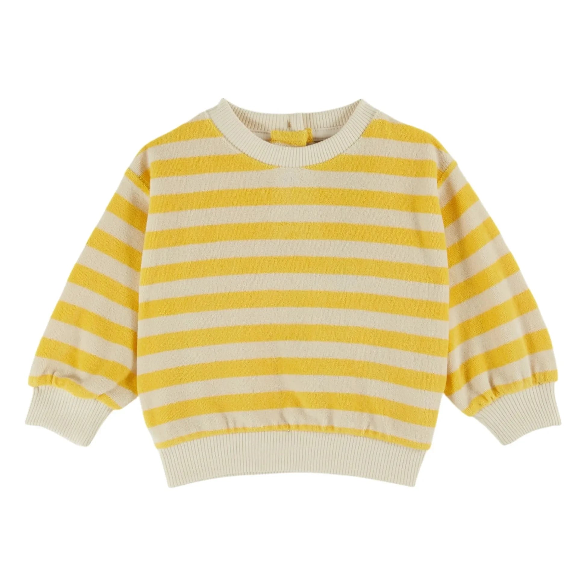 Emile et Ida - Sudadera de algodón orgánico a rayas | Amarillo