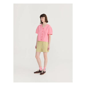 Bobo Choses - Spicy Window Shorts de algodón bambula | Amarillo