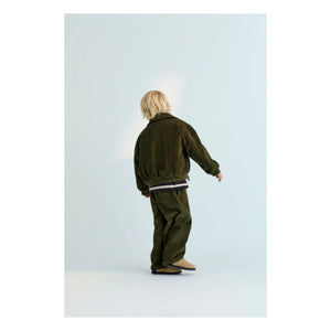 the new society - Mikel Kadife Bomber | Verde oscuro