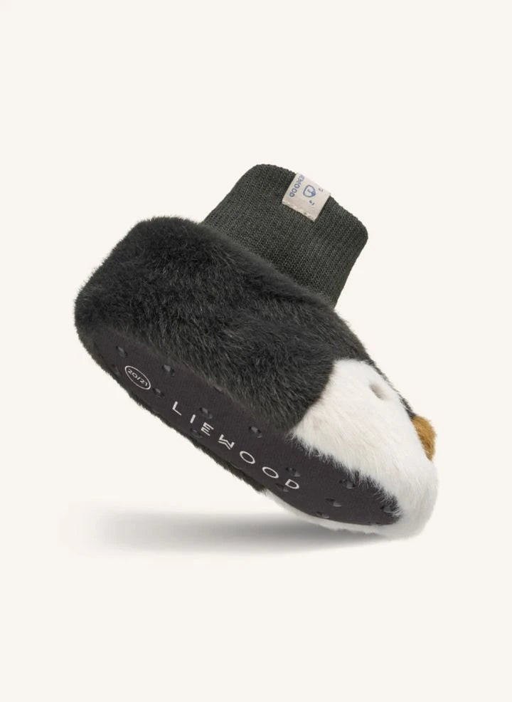Liewood - Pantuflas de pingüino Beth | Gris carbón