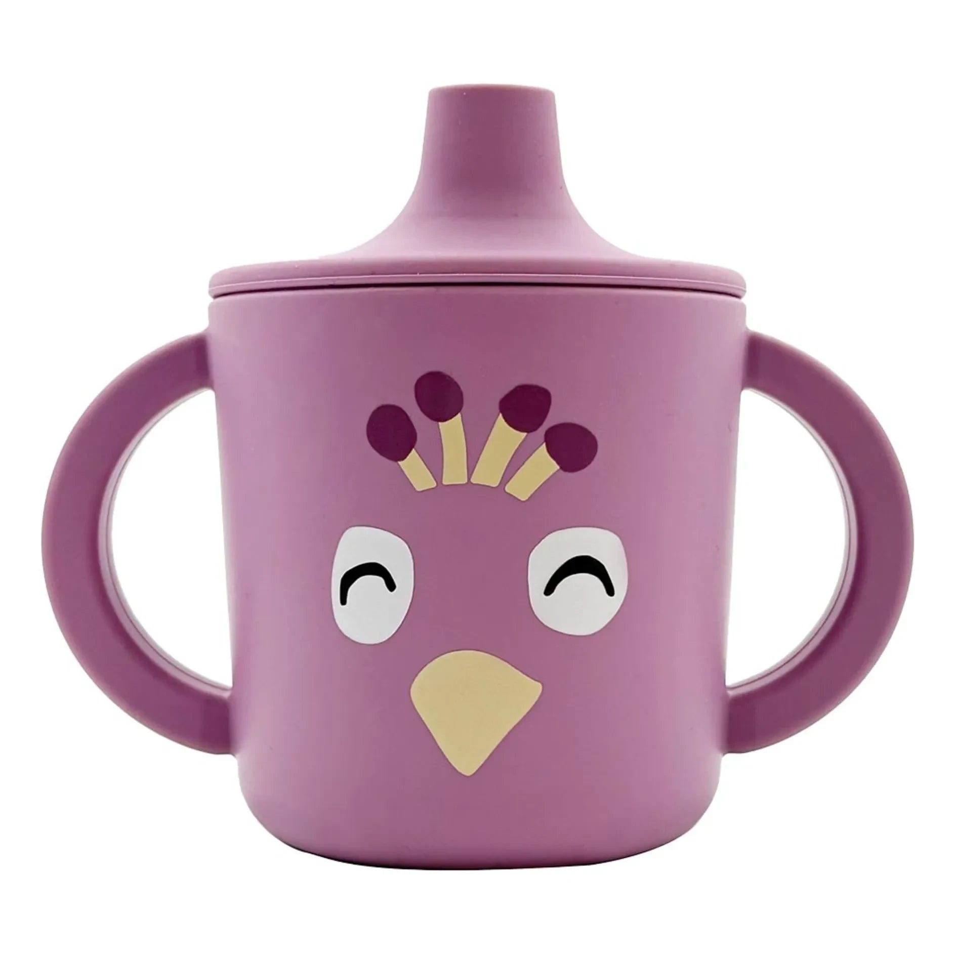 Trixie - Vaso de Aprendizaje de Silicona Sra. Peacock | Morado
