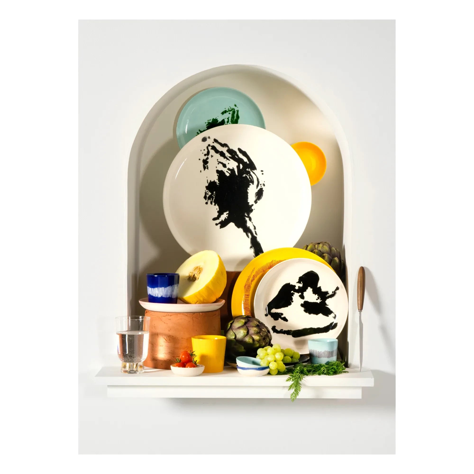 Serax - Platos Feast Pepper - Ottolenghi - Juego de 2 | Negro