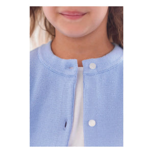 Tartine et Chocolat - Cárdigan Bordado Floral | Azul Celeste