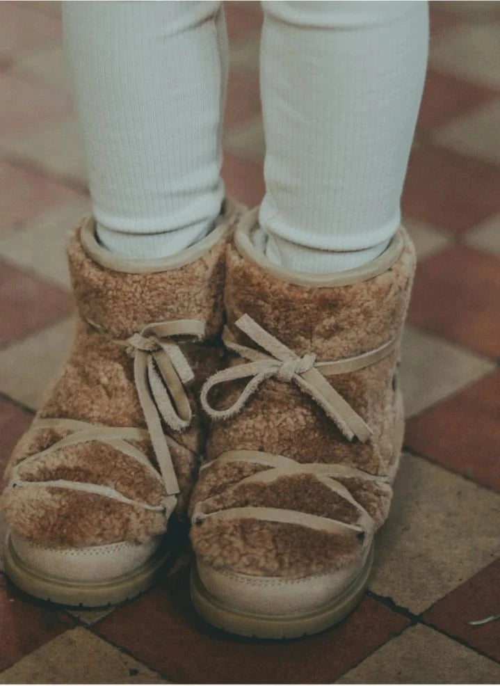 Donsje - Botas Inuka forradas de piel | Beige