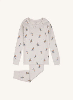 Petit Lem - Pijama de esquí de algodón orgánico | Beige