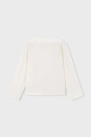 Blusa de manga larga de algodón y elastano Mayoral para niños