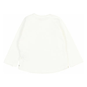 Búho - Camiseta de lino de manga larga | Blanco