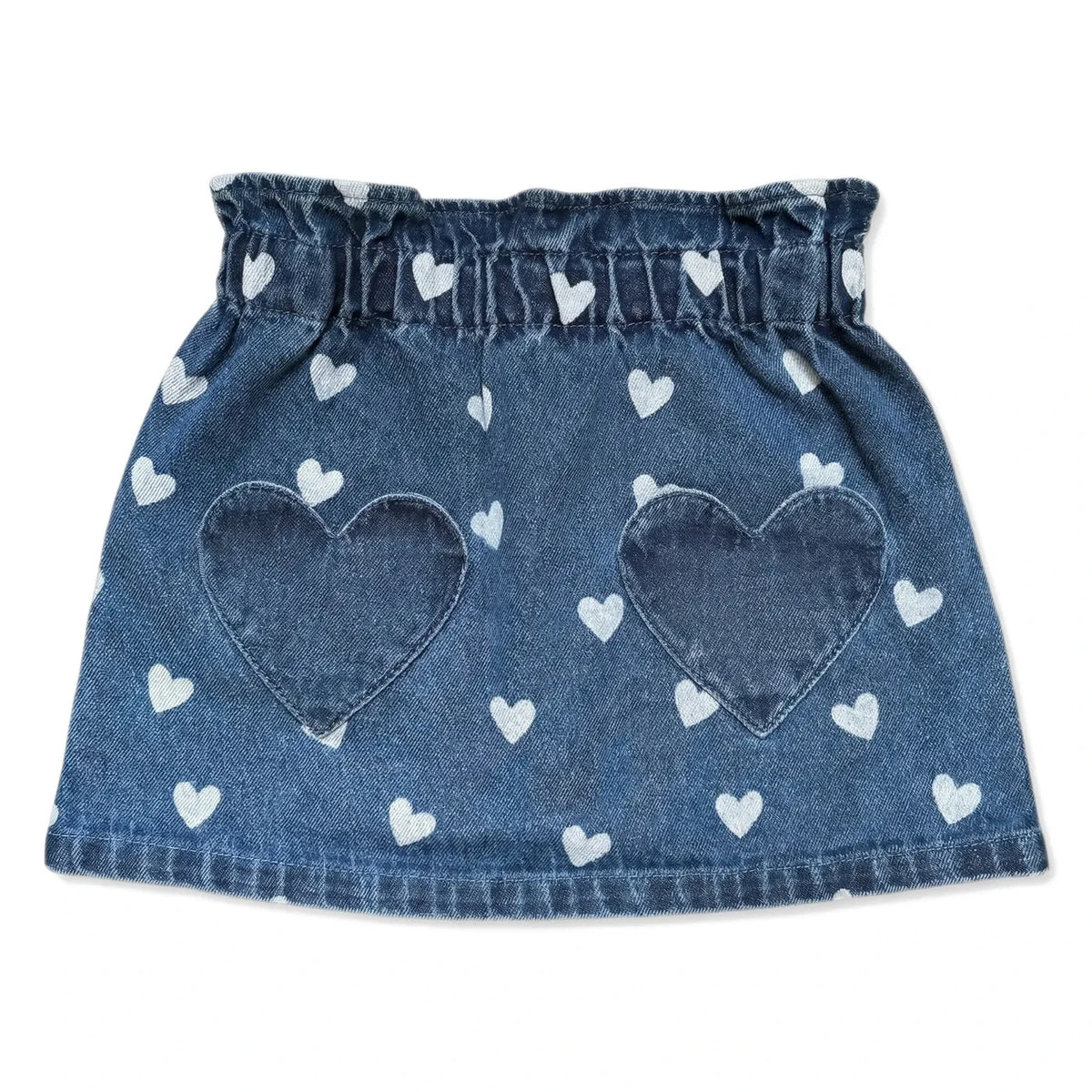 Louis Louise - Falda Vaquera Teacher Hearts | Azul