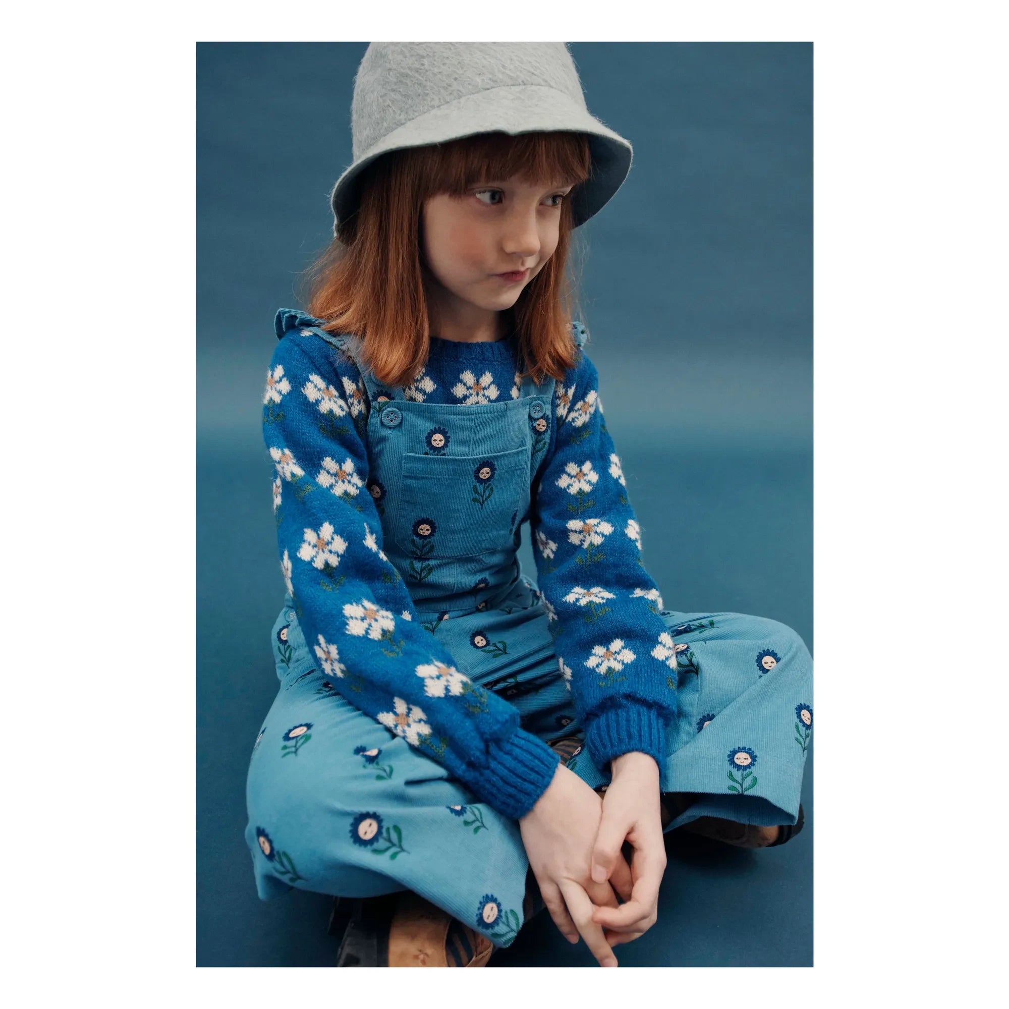 Emile et Ida - Jersey de lana Marguerite | Azul real