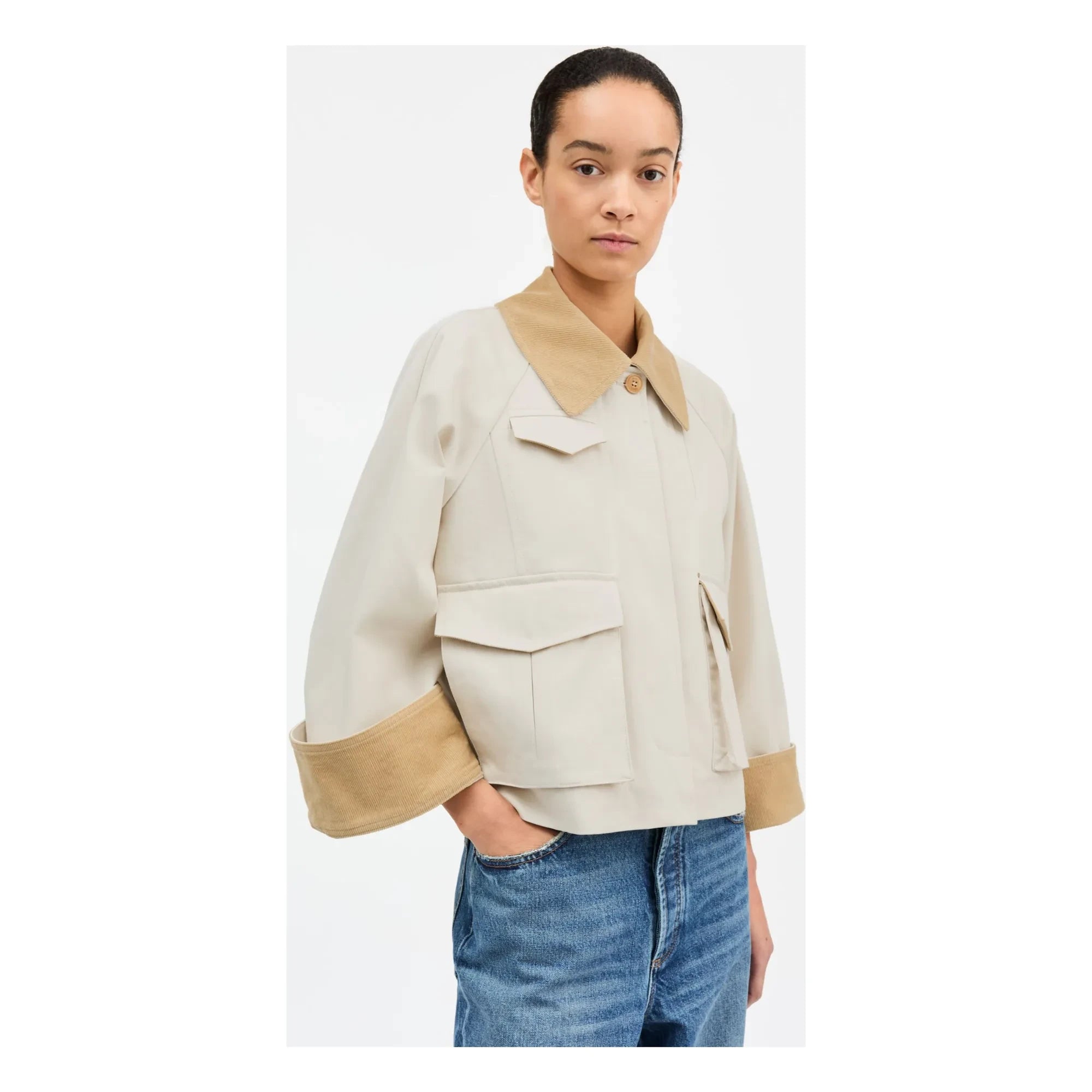 Skall Studio - Chaqueta de verano de algodón Gaby | Crema