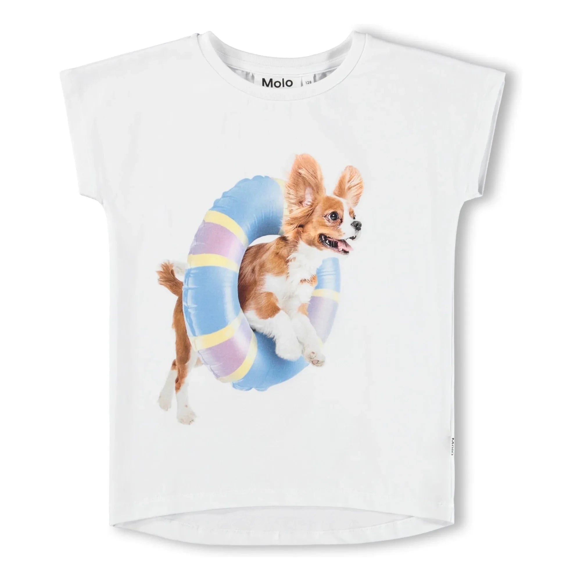 Molo - Camiseta de algodón orgánico para perro Ragnhilde | Blanco
