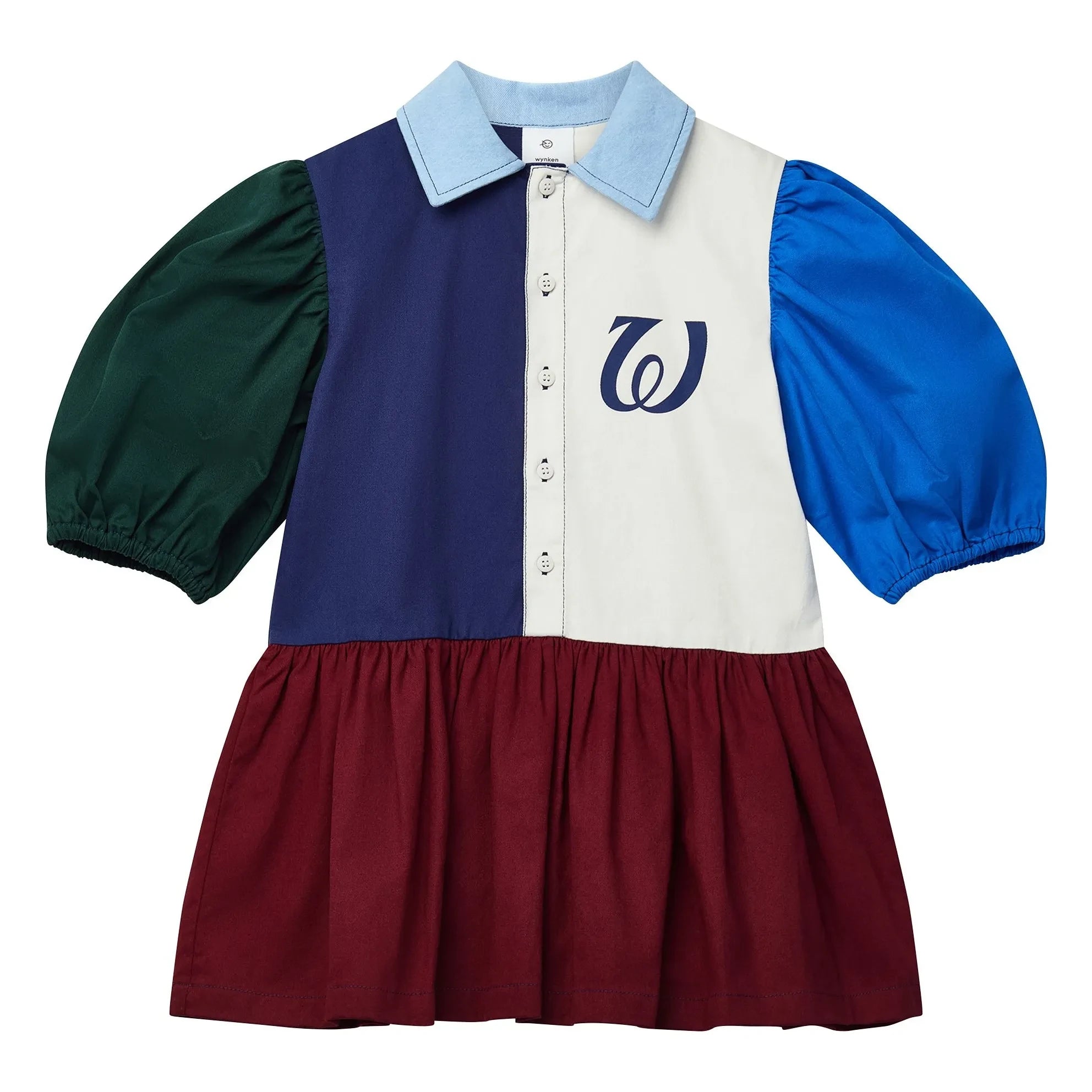 Wynken - Vestido Beau Collar | Azul
