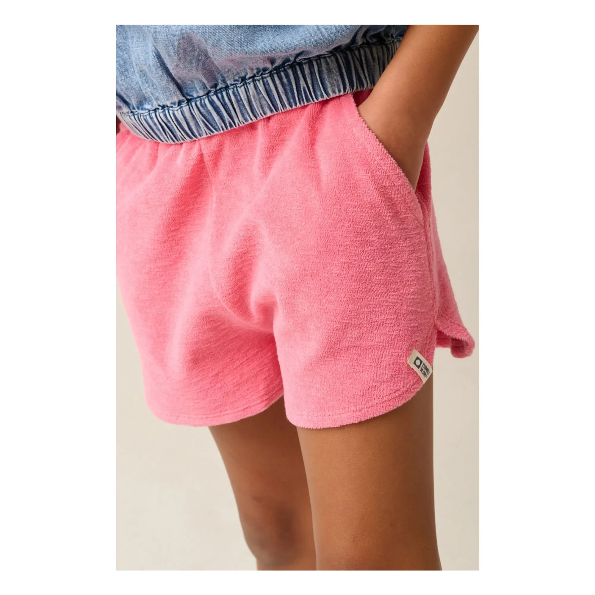 Tumble N'Dry - Pantalón Corto de Toalla de Algodón Orgánico Paraiba | Rosa