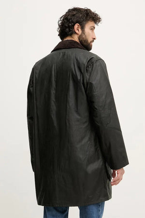 Chaqueta Barbour larga de algodón para hombre