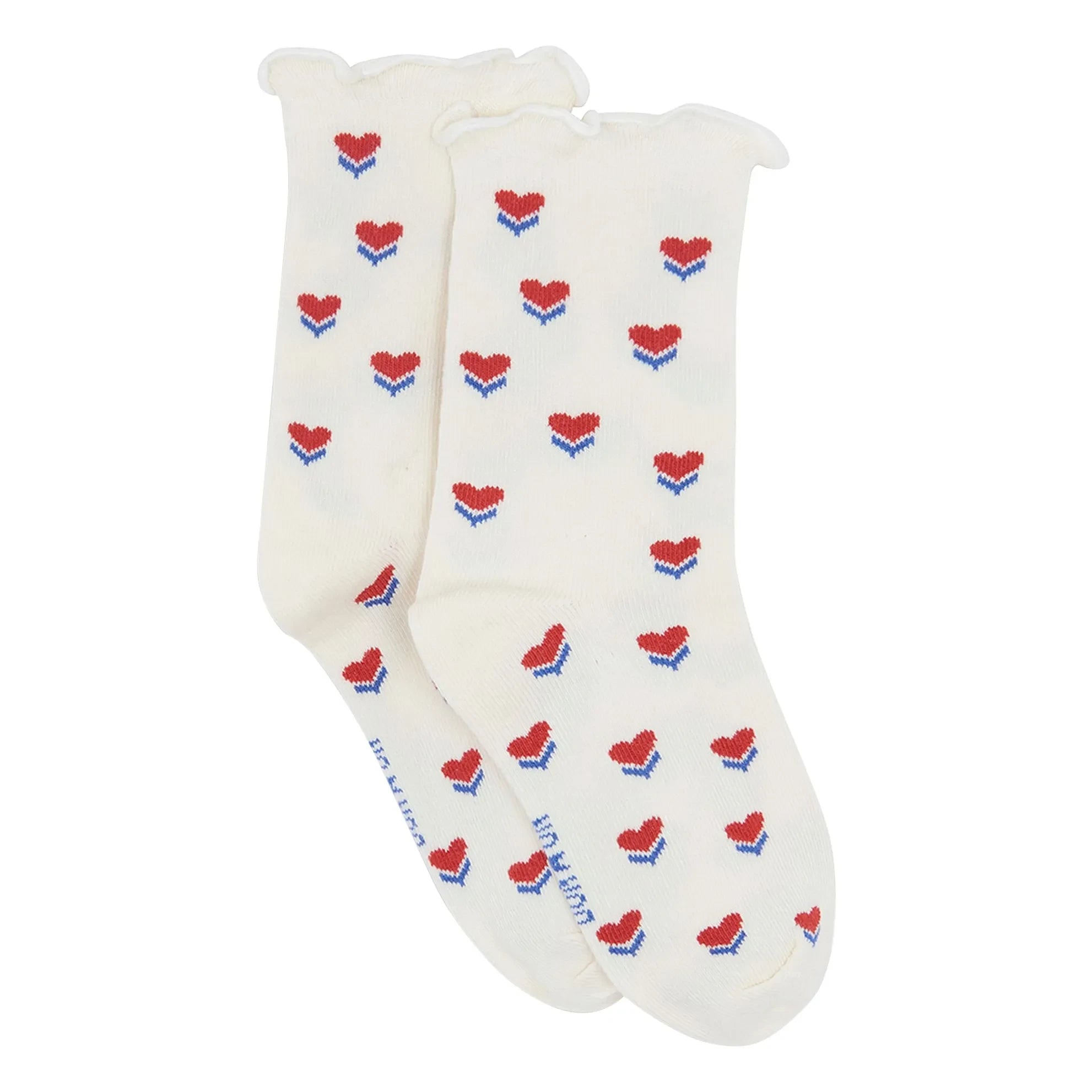 Bonton - Calcetines Mini Corazón | Crudo