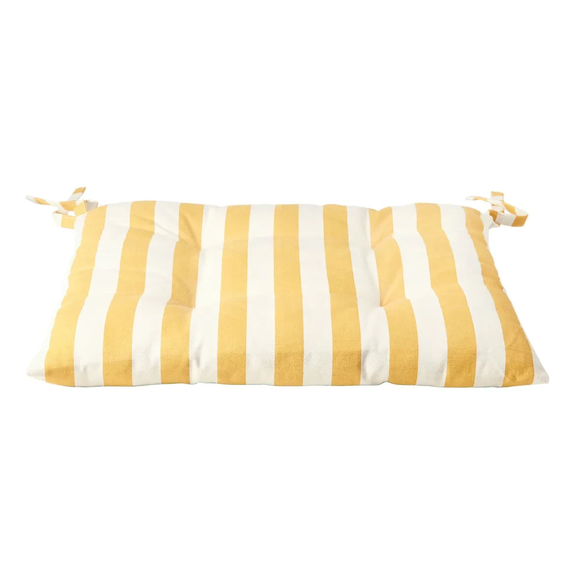 Broste Copenhagen - Cojín de Silla de Algodón Franca | Amarillo Girasol