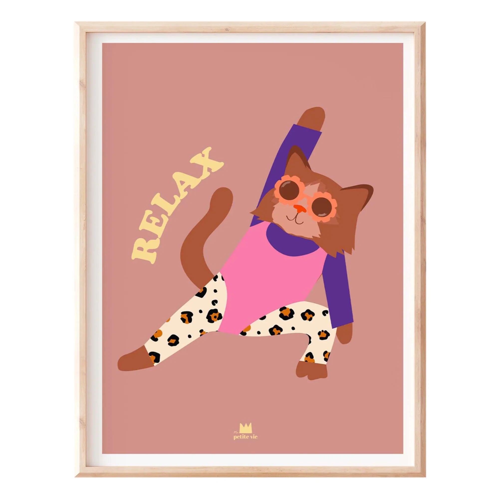 Mi pequeña vida - Póster relajante de gato