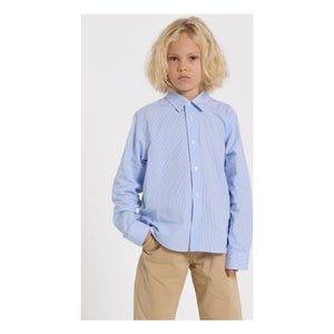 Smallable Kid - Camisa de Rayas Zak | Azul claro