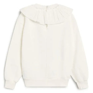 La nueva sociedad - Sudadera Beyaz Row Peter Pan Yaka