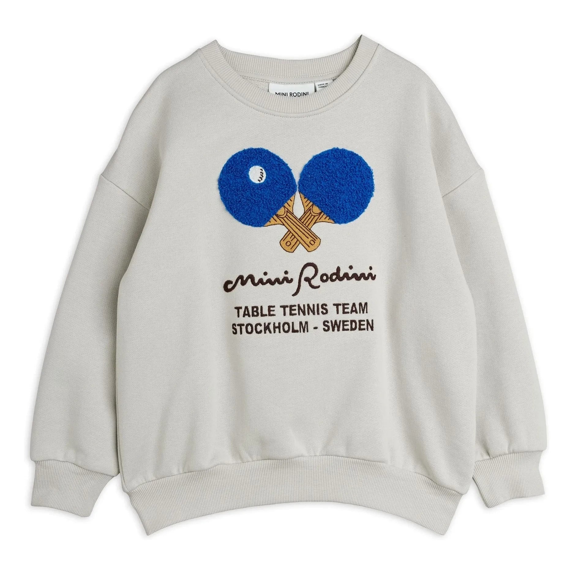 Mini Rodini - Sudadera Ping Pong de algodón orgánico | Gris