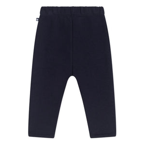 Petit Bateau - Pantalones jogger de punto elástico unisex | Azul marino
