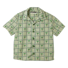 Fabula - Camisa con estampado de palmeras | Verde claro
