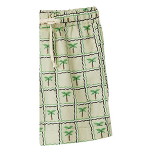 Fabula - Shorts con cordón Palm Tree | Verde claro