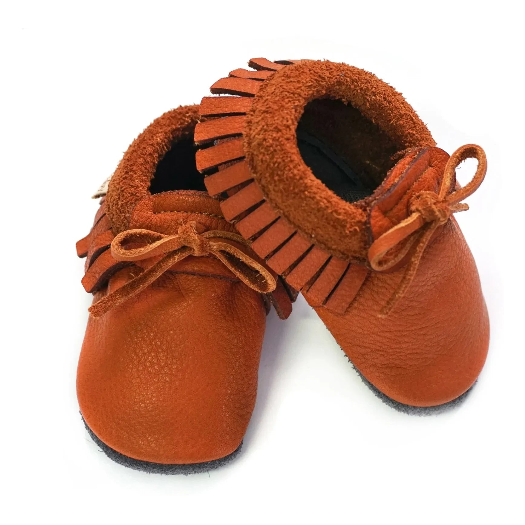 Baobaby - Pantuflas con Nudo y Flecos | Naranja