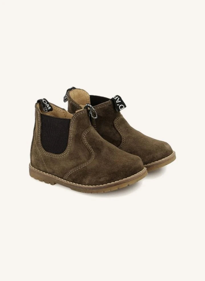 Pom d'Api - Botas Bob Zip Velours | Verde oscuro