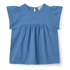 Copenhagen Colors - Blusa con borlas de algodón orgánico | Azul