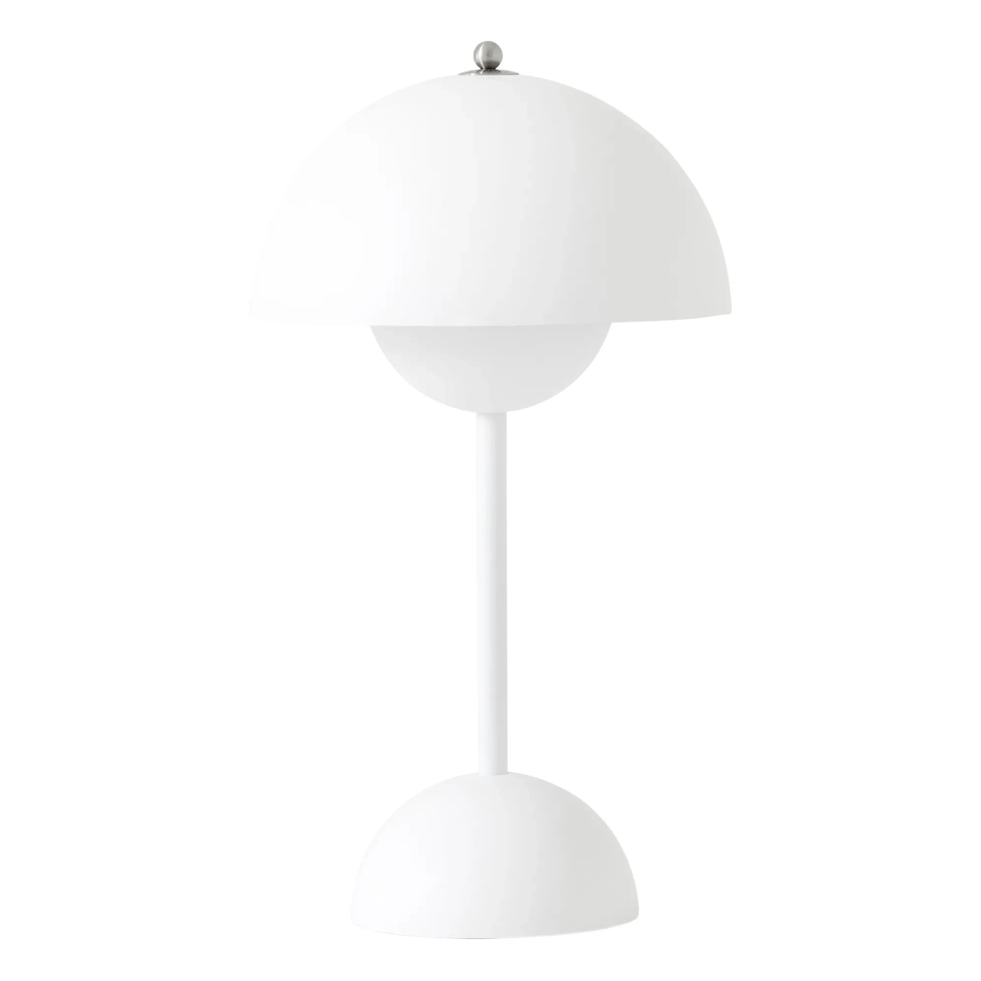 & Tradition - Lámpara de mesa portátil VP9 Flowerpot, Vernon Panton | Blanco
