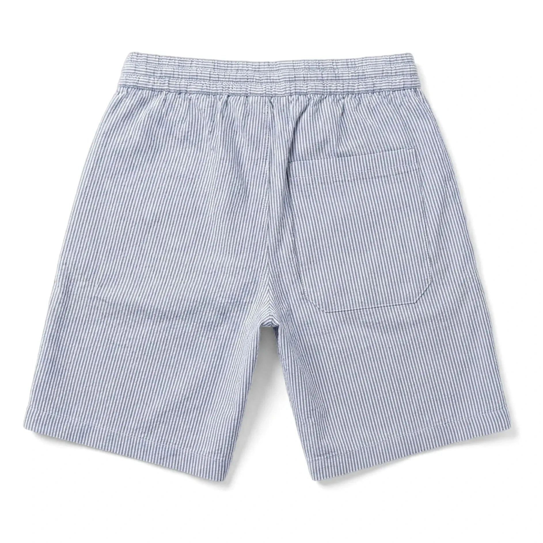 Smallable Kid - Pantalón corto Tom a rayas | Azul royal