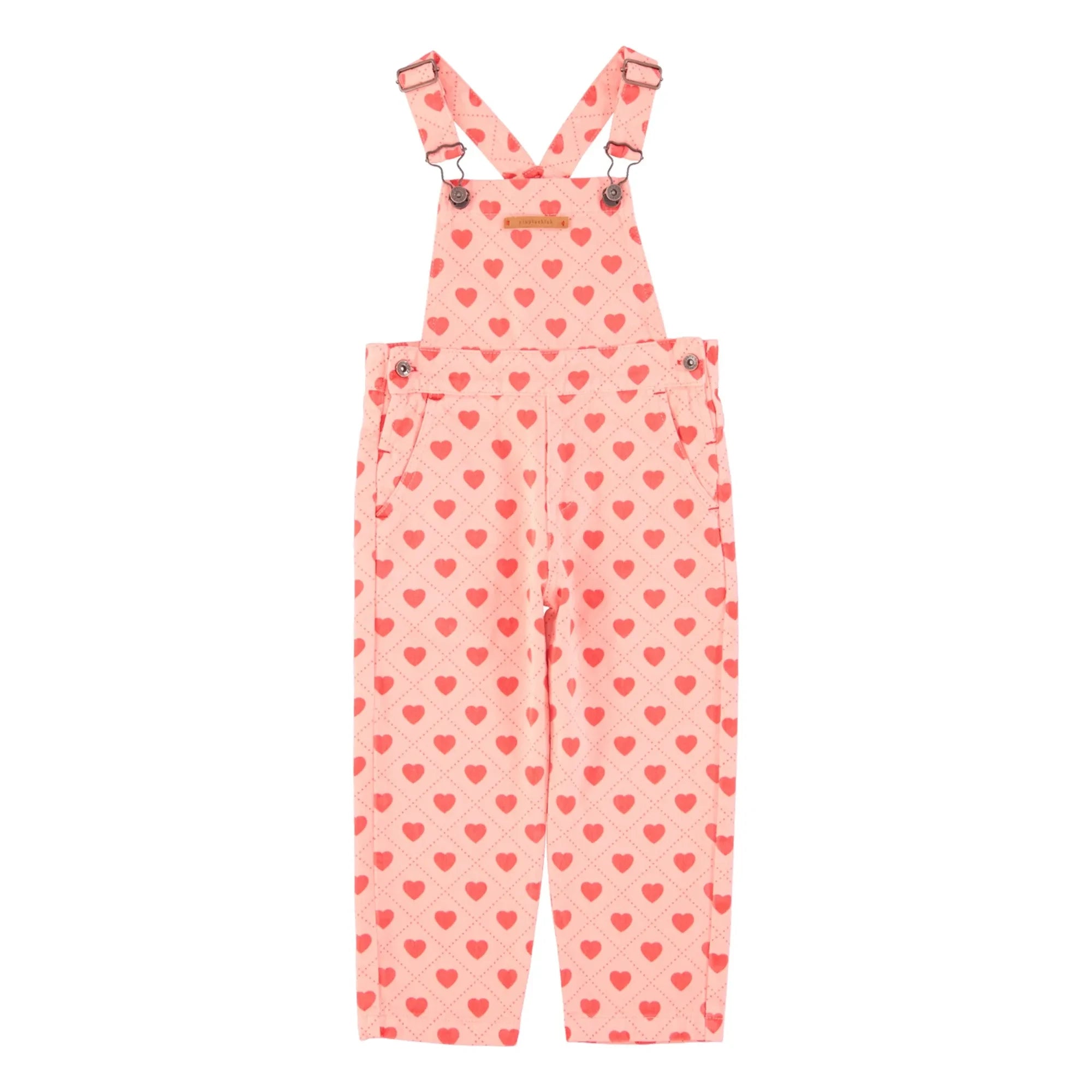 Piupiuchick - Pichi de Sarga con Corazones | Rosa