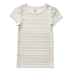 Soor Ploom - Camiseta Pouf Vagues de algodón orgánico | Salvia