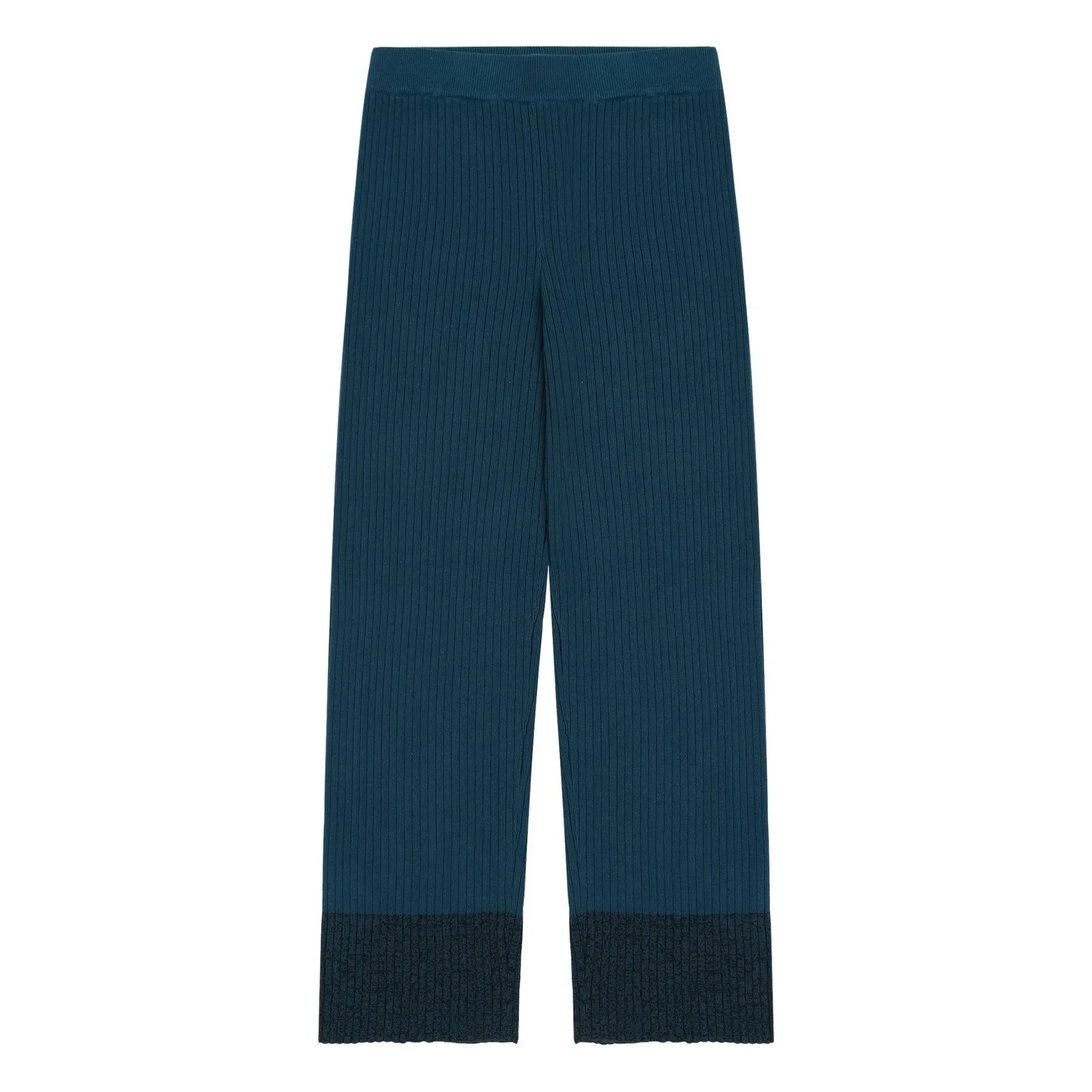 FUB - Pantalones acanalados High Twist | Azul