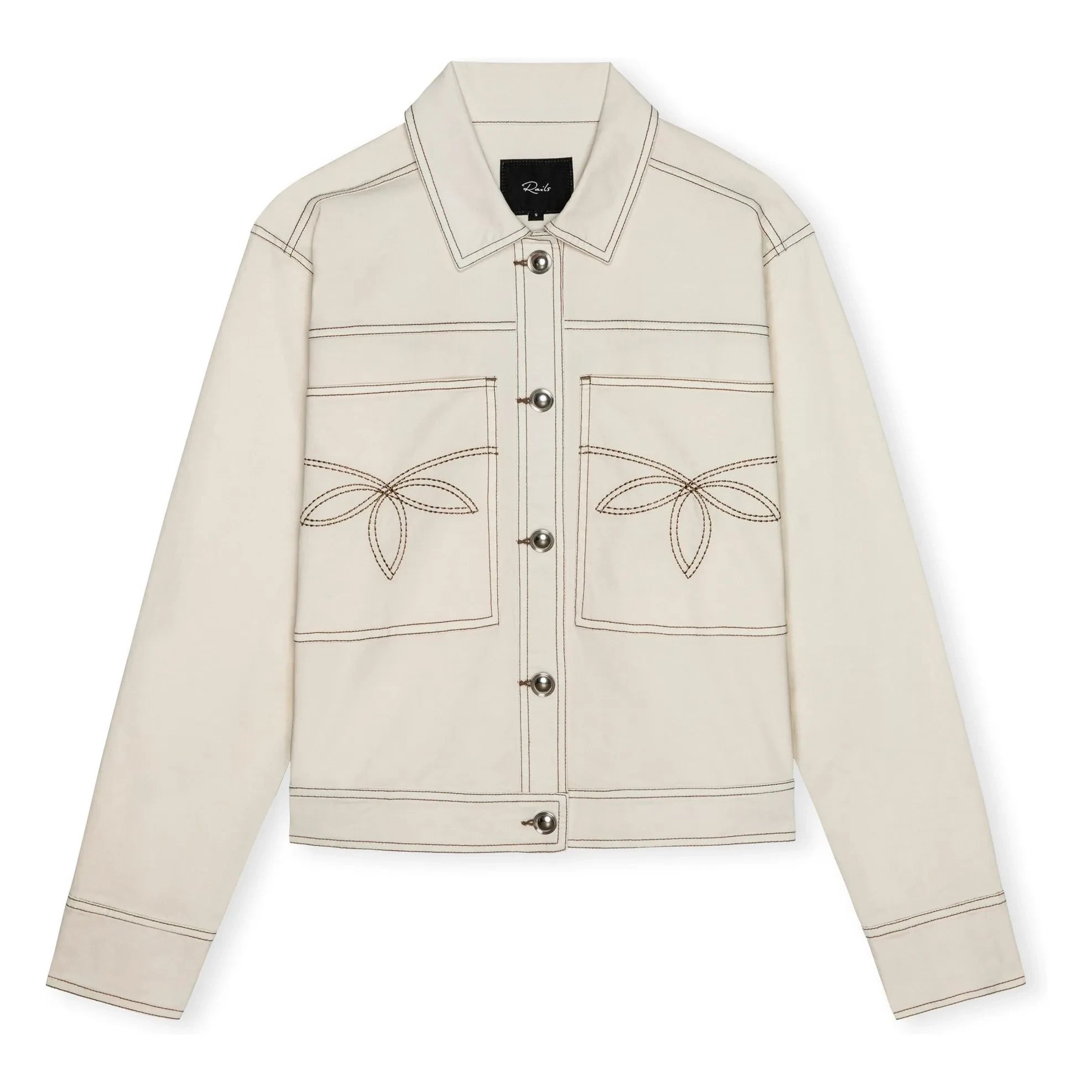 Rails - Chaqueta bordada Briggs | Marfil