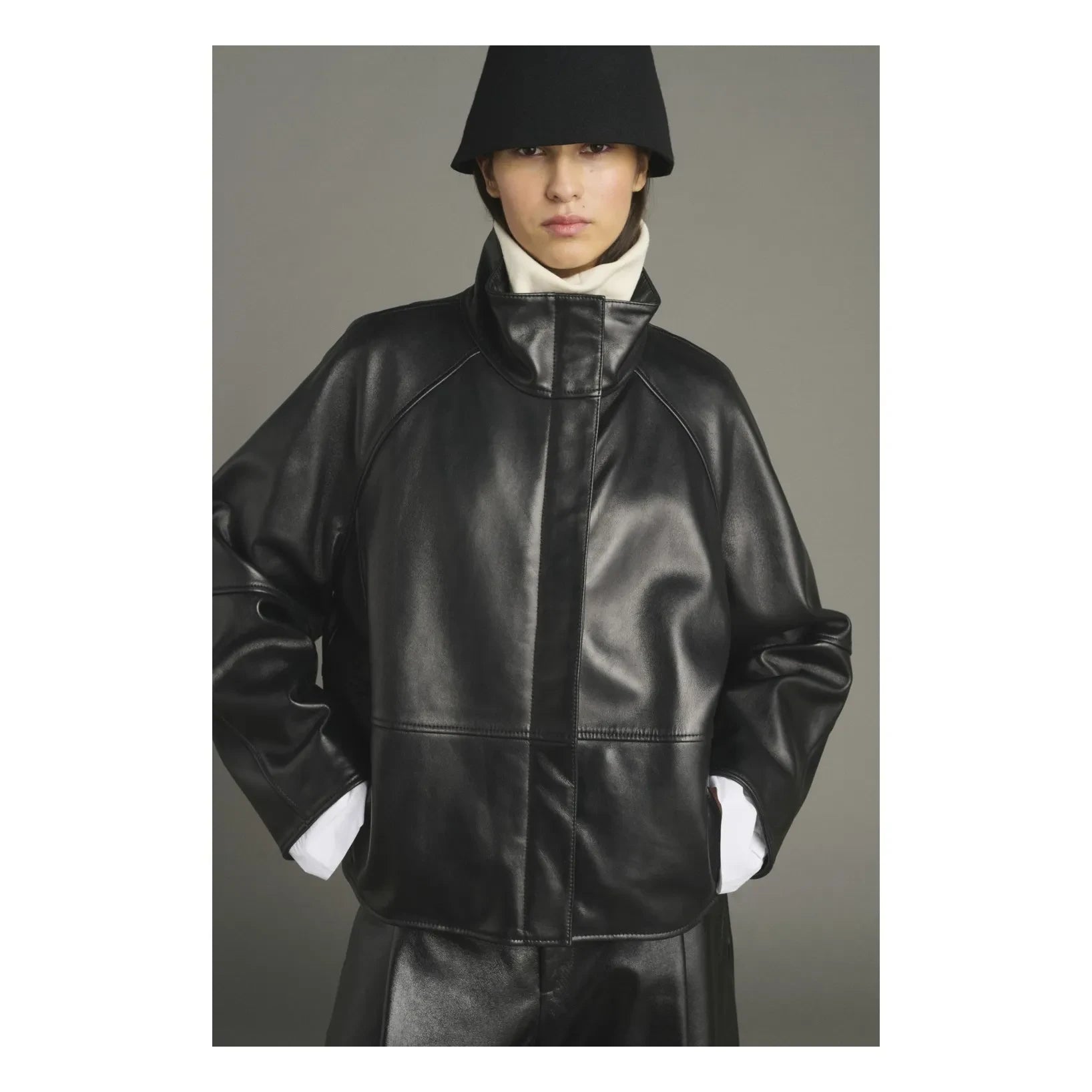 Soeur - Chaqueta de cuero Gamma | Negro